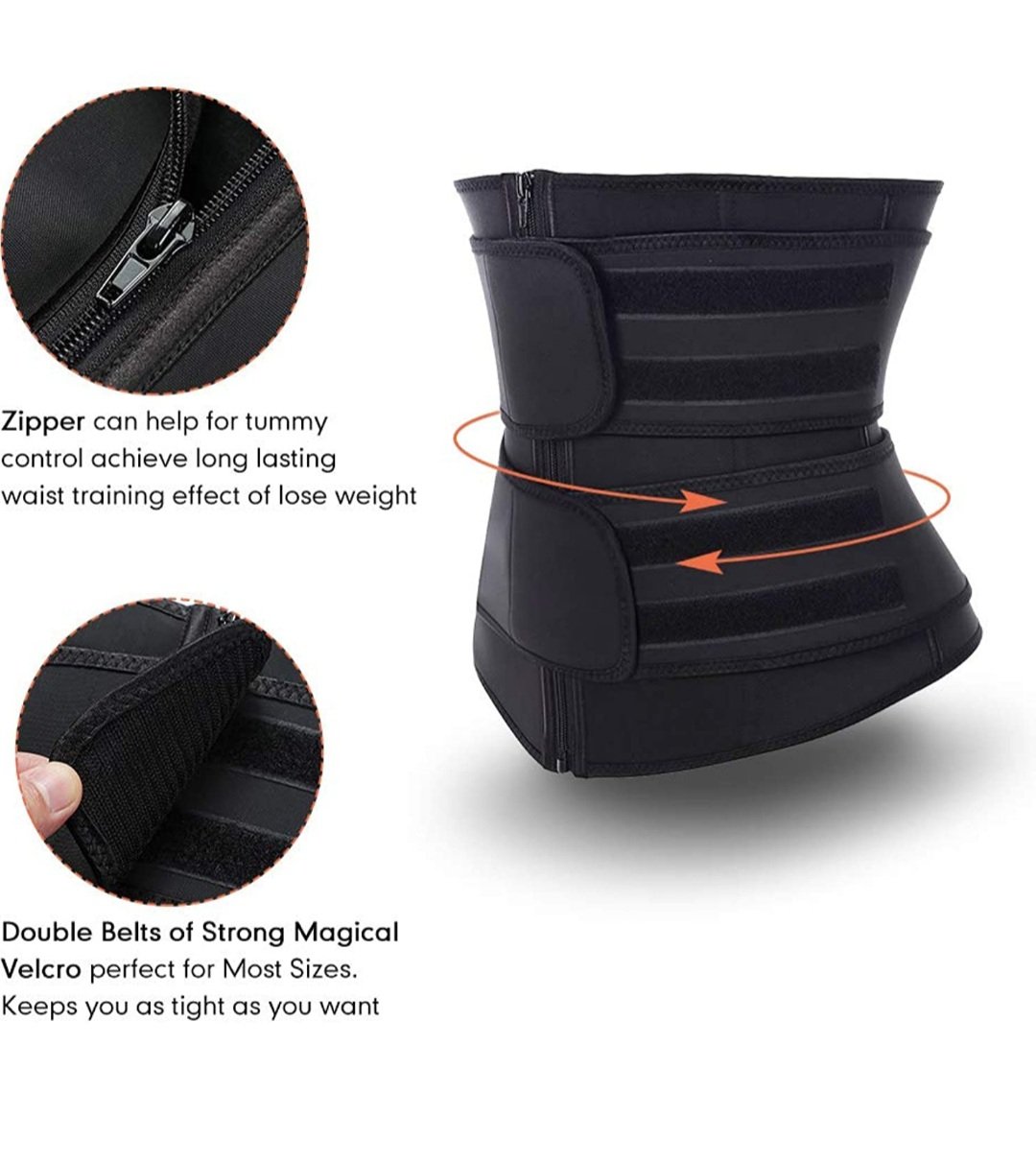 double belted waist trainer