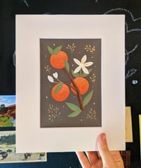 Image 1 of Orange blossom cut paper