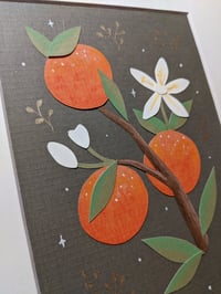 Image 2 of Orange blossom cut paper
