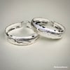 North Star Engraved Hoops