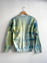Image 4 of Upside Down Happy Face Sweatshirt / Hand Dyed Multi Colored