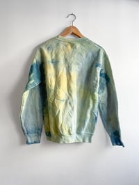 Image 2 of Upside Down Happy Face Sweatshirt / Hand Dyed Multi Colored