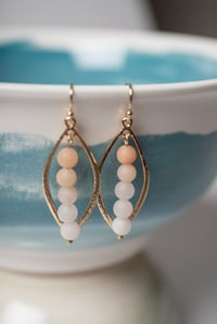 Frosted Quartz Ombre Earrings