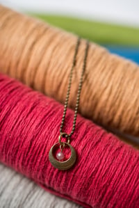 Pink Tourmaline Tiny Peek Necklace