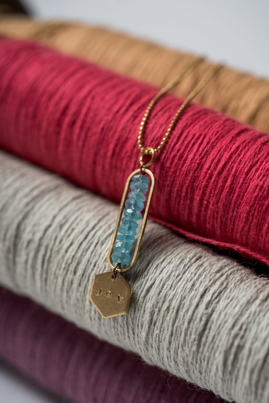 Image of Poolwater Blue Apatite Joy Necklace