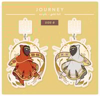 Image 2 of Journey Gold Foil Acyrlic Charms