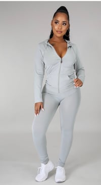 Image 2 of Grey Body Con Set