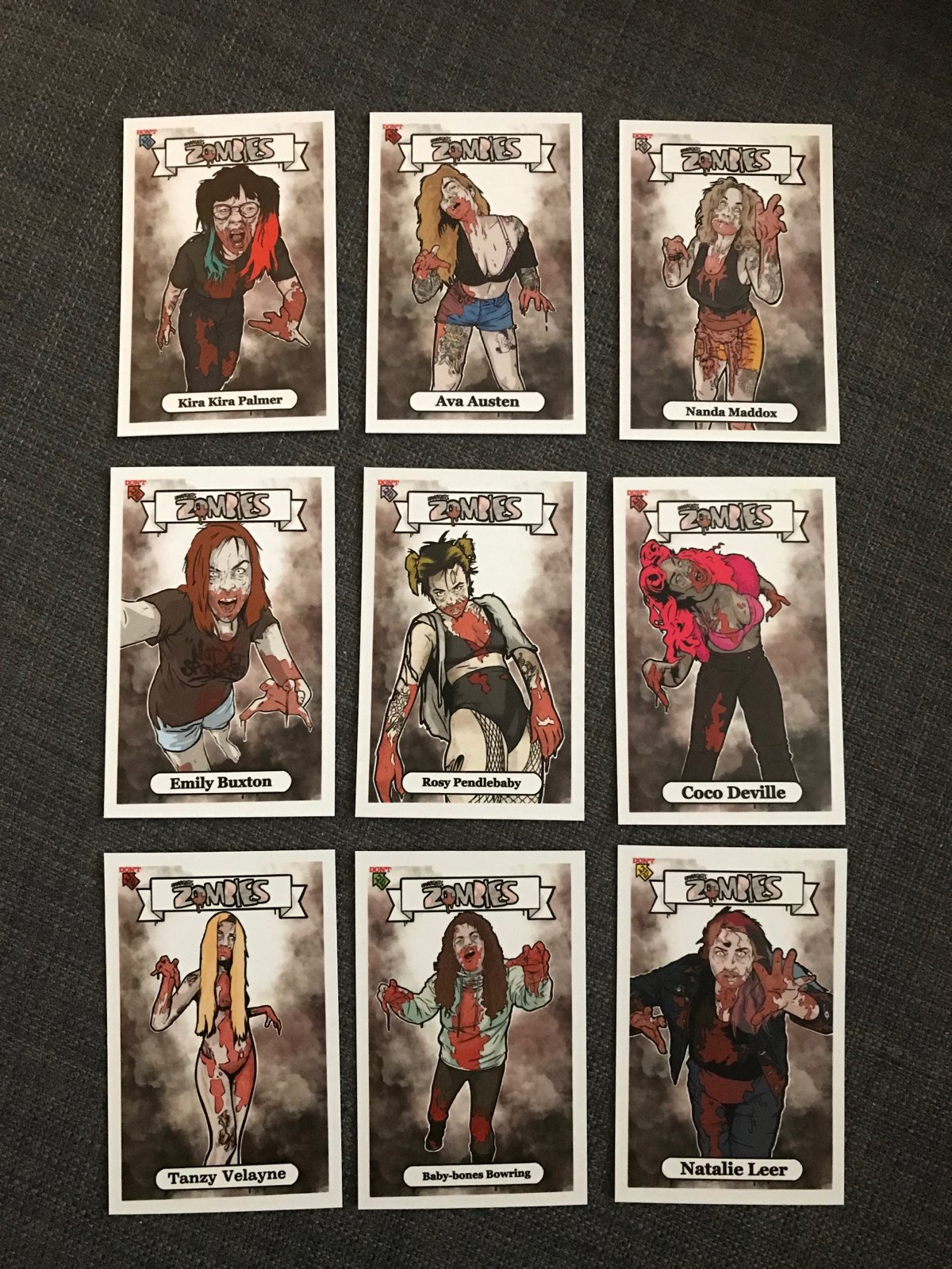 Image of Hmmmbates zombie cards series 1