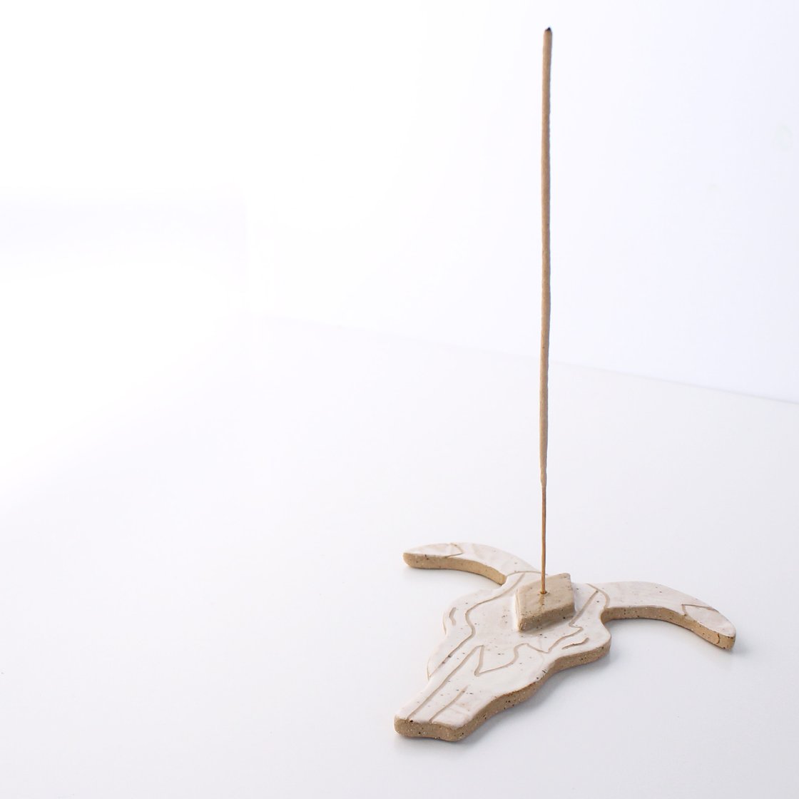 Image of Skull Incense Burner - Janelle Gramling