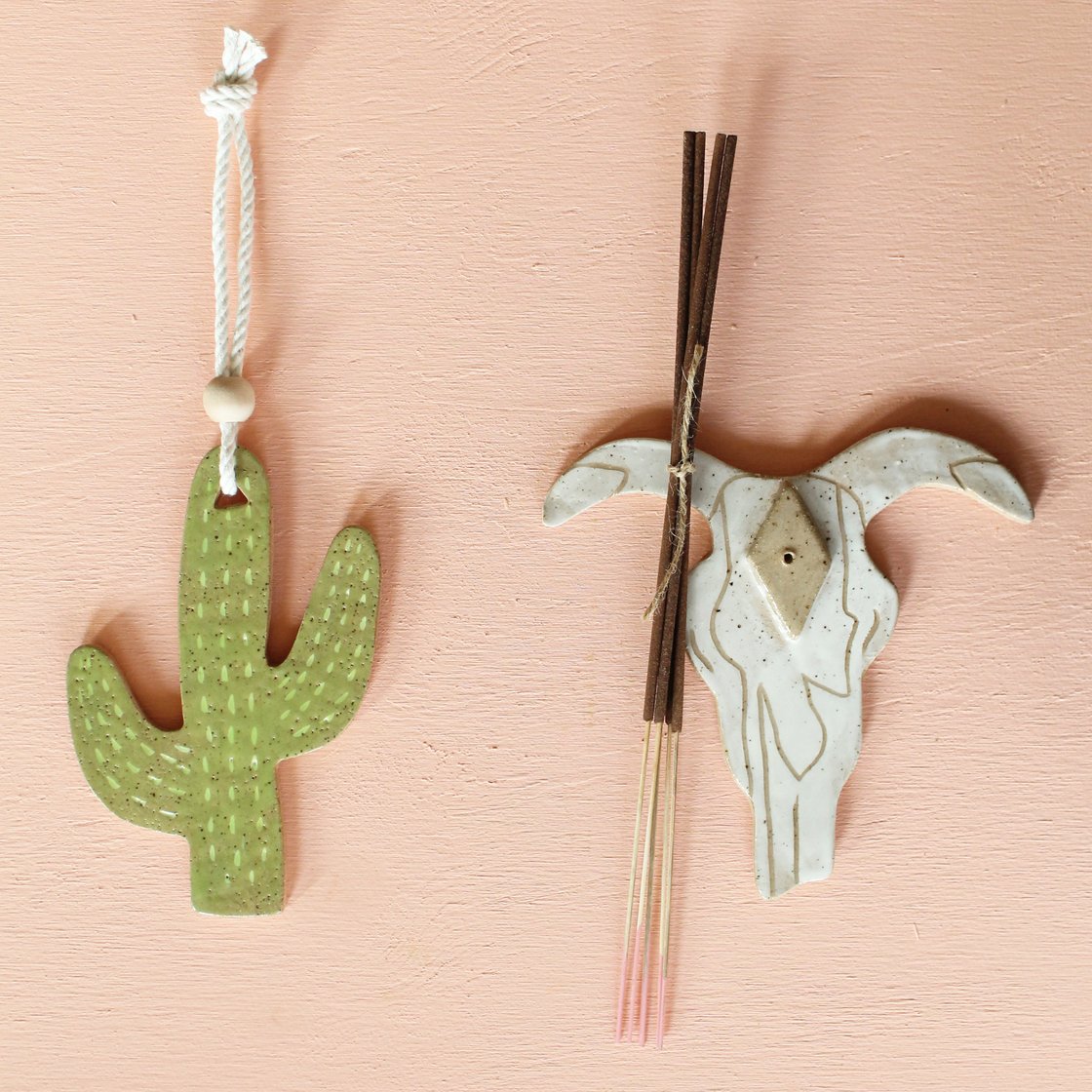 Image of Skull Incense Burner - Janelle Gramling