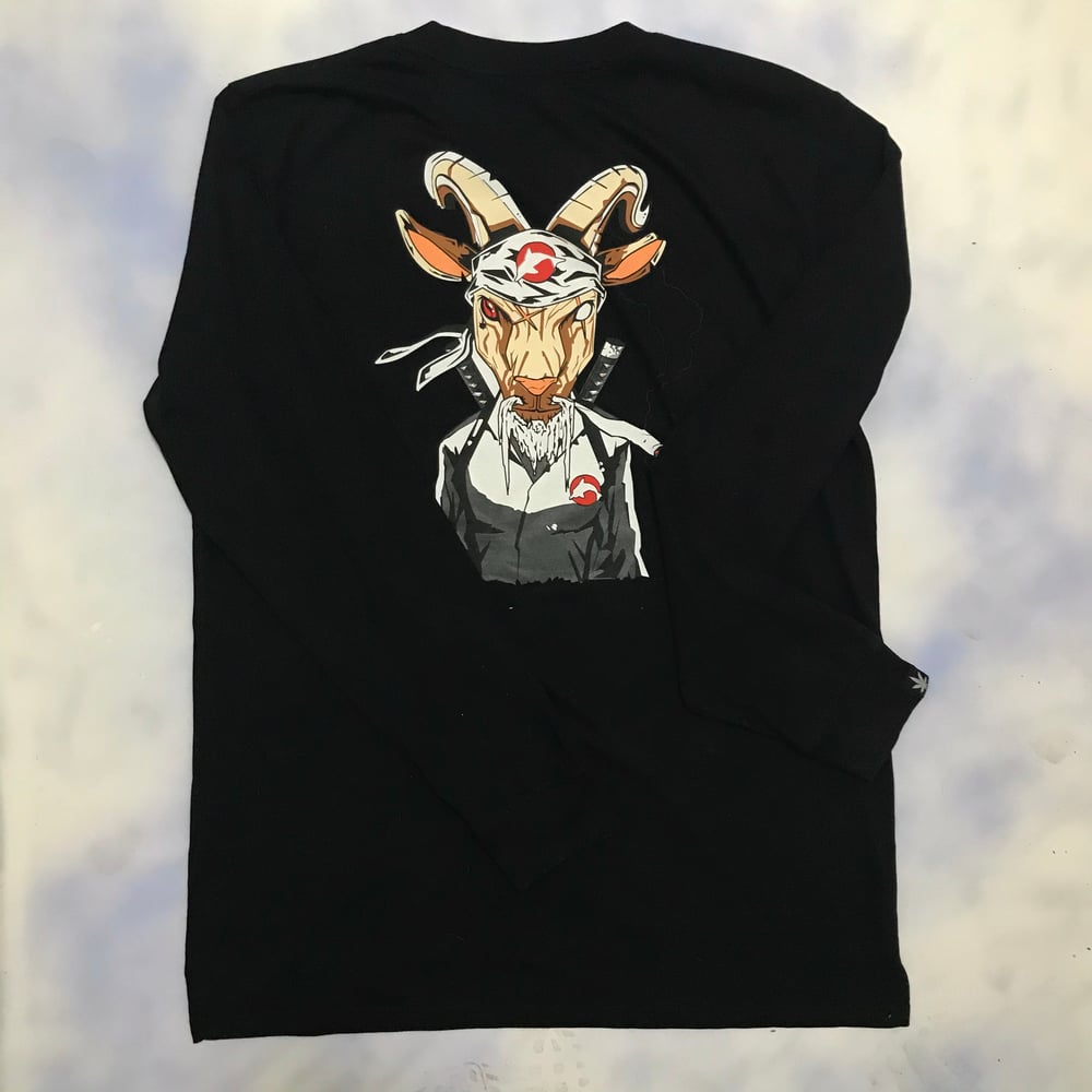 DOLPHIN JONES X EL CHIVO APPAREL LONG SLEEVE TEE (BLACK).
