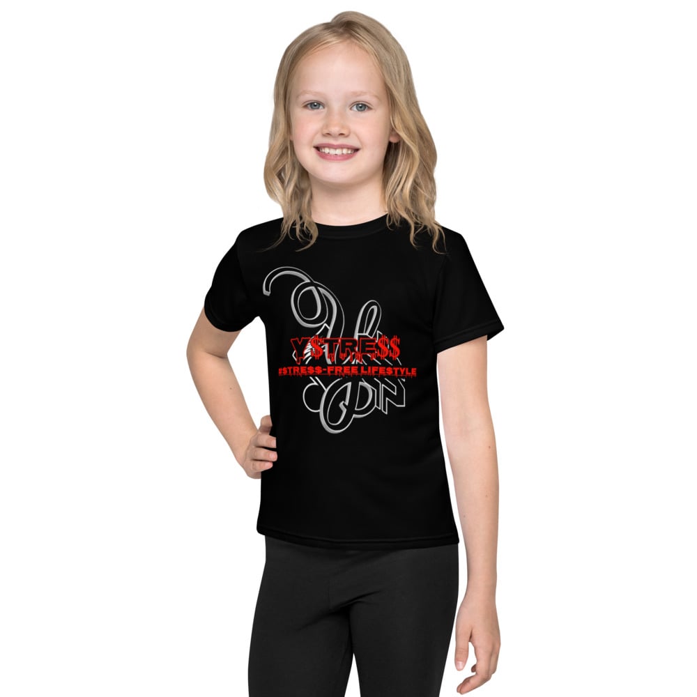 Image of YStress Exclusive Red and Black Kids T-Shirt (boys and girls)
