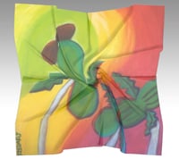 Image 1 of GlowUp2 Hemp Sprouts Silk Scarf