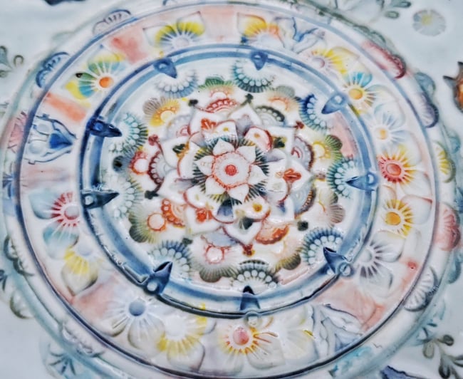 Free Spirit Butterfly Mandala Porcelain Platter