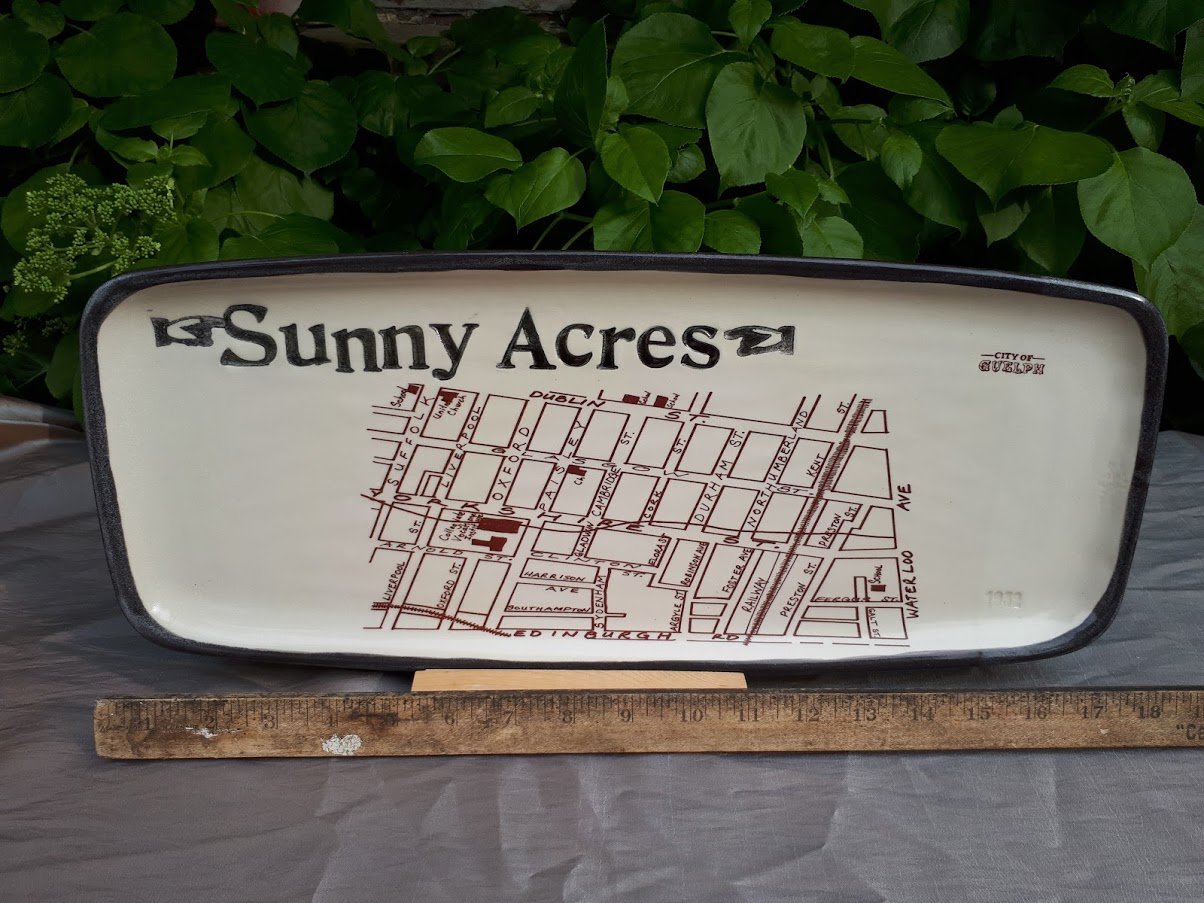 Image of Guelph Neighbourhoods Inspired Large Platter PICK UP ONLY