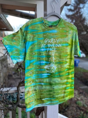 Image of Party At Your Own Pace Tie Dye, Shirt Size Medium.