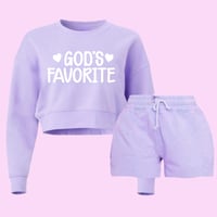 God’s Favorite Sweatshirt & Jogger Short Set