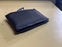 Image 4 of Proto- Front Pocket Pop Wallet: Blk Canvas/Org Flannel
