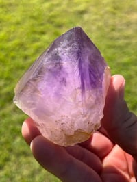 Image 6 of Australian Smoky Amethyst Point With Geothite #2206