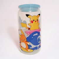 Image 1 of [Preorder] Surfing Pikachu 2.0 Glass Can Cup