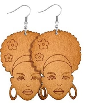 Image of  Wooded Style  Earrings 