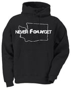 Image of NEVER FOURGET (Blackout Olympia Edition) Hoodie