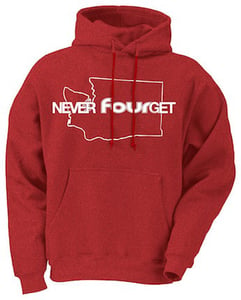 Image of NEVER FOURGET (Fruit Punch Pullman Edition) Hoodie