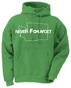 Image of NEVER FOURGET (Watermelon) Hoodie