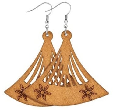 Image of  Wooded Style  Earrings 