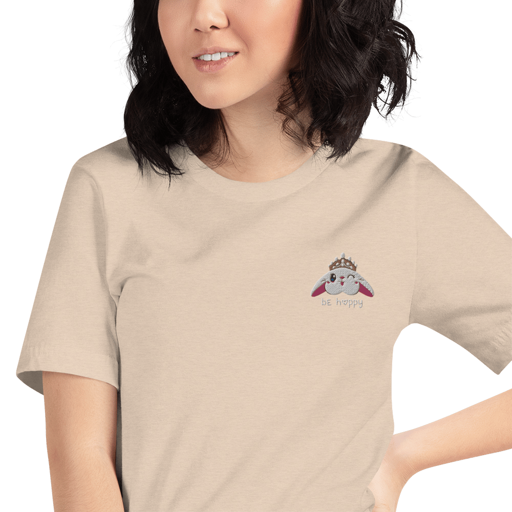 Blanco Be Hoppy Wink Embroidered T Shirt The Queen Boutique