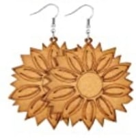 Image of  Wooded Style  Earrings 