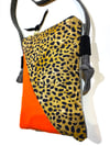 Color Block Patchwork Phone Wallet Crossbody Bag 