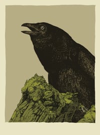 Image 3 of "Three Crows Have Something to Say" • Set of 3 Screen Printed Blank Cards