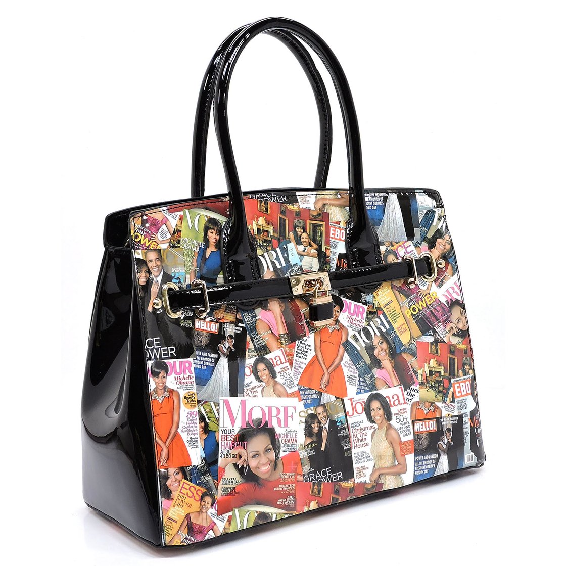 Image of FLOTUS Padlock Magazine Handbag