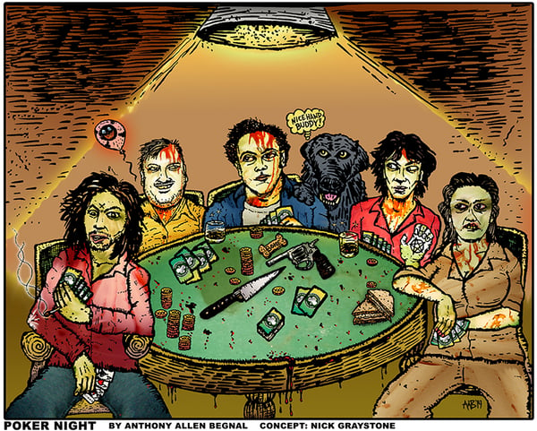 Image of Killer Poker Night Signed Print