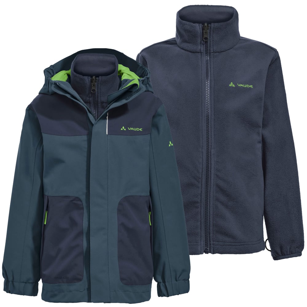 Image of Vaude Kids Campfire 3in1 Jacket IV - steelblue