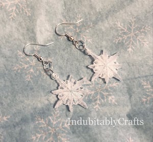 Frosted Snowflake Earrings