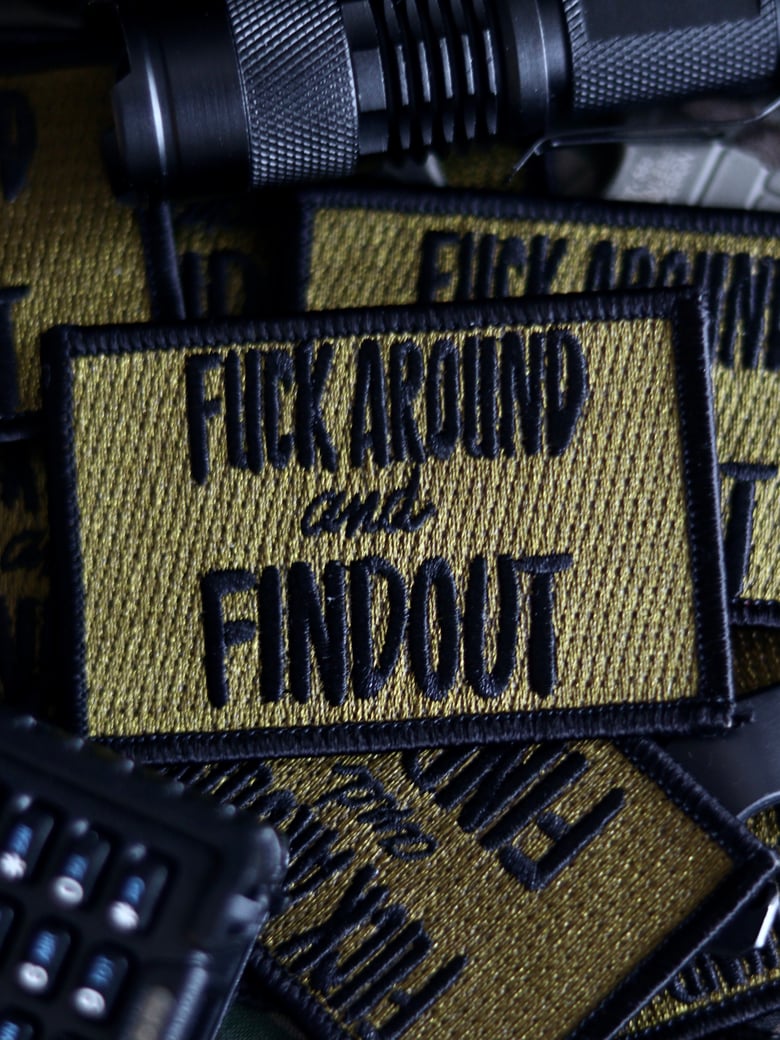 Image of "Find Out" by Nurse Signs Embroidered Patch