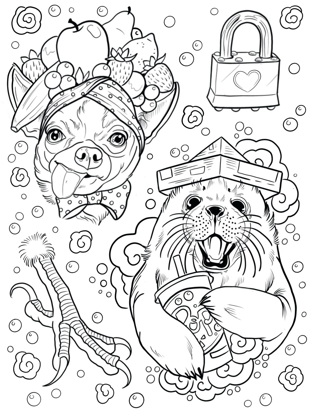 Snaggle Tooth Coloring Book