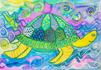 Tannum Turtle - Mixed media art class