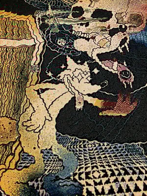 Image of 'Acid Beach 1' woven blanket PREORDER