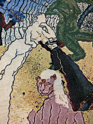 Image of 'Acid Beach 2' woven blanket PREORDER