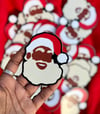 BLACK SANTA STICKER 