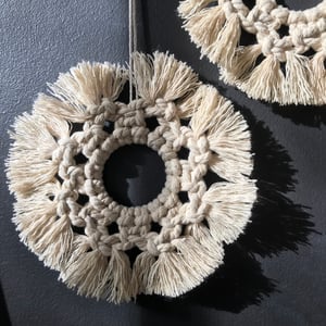 Image of Snowflake Macrame Ornament 