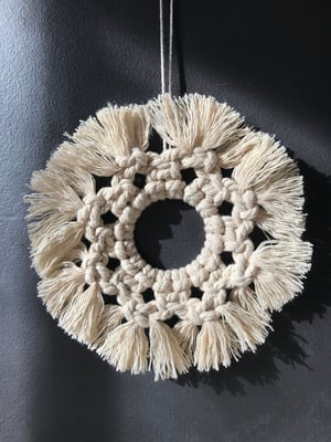 Image of Snowflake Macrame Ornament 