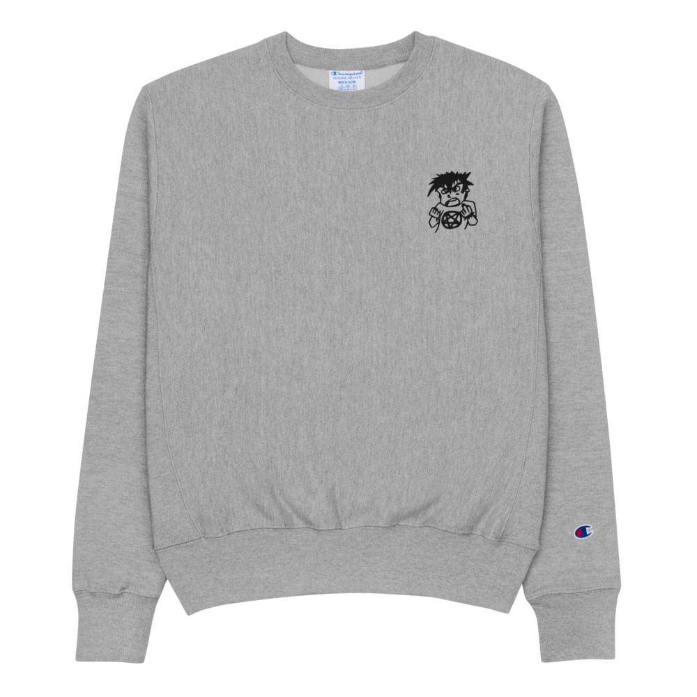 Toybox Dude Embroidered Champion Sweatshirt