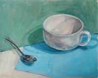 Image 1 of Tea for One, still life oil painting