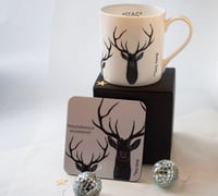 Image 2 of Staggeringly Handsome English Fine Bone China Mug in Black
