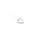 Melted Heart Pendant - Silver