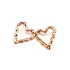 Single Melted Heart Studs - Rose Gold